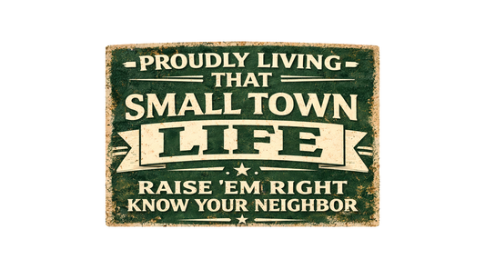 Small Town Life PNG File